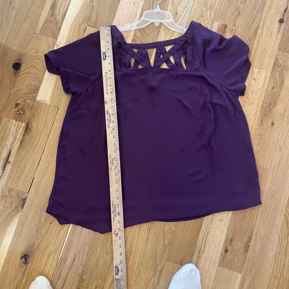 Women's Torrid Plus Size Purple Lightweight Blouse SZ 2 - Picture 6 of 6